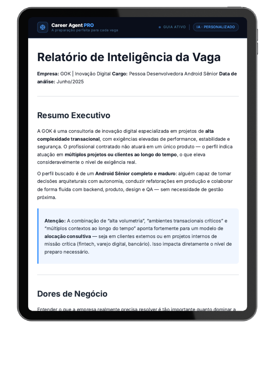 Preview do relatório